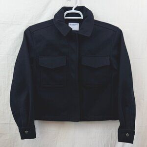 Old Navy Short Peacoat Zippered Shacket Women S Black